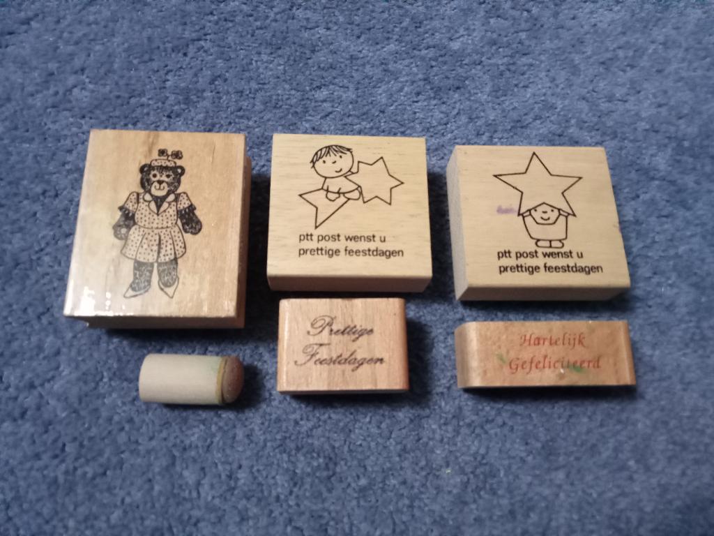 Stempels, Hobby en Vrije tijd, Stempelen, Ophalen of Verzenden, Gebruikt, Houten stempel