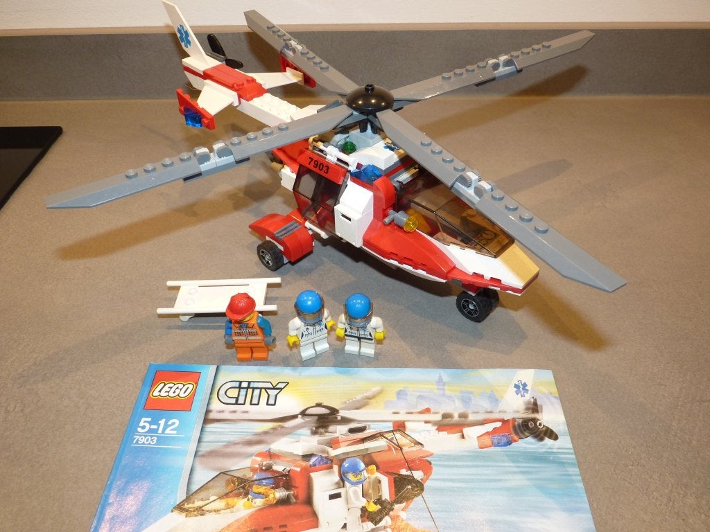Lego City 7903 Reddingshelikopter, Lego, Ophalen of Verzenden, Inclusief instructies, Complete set