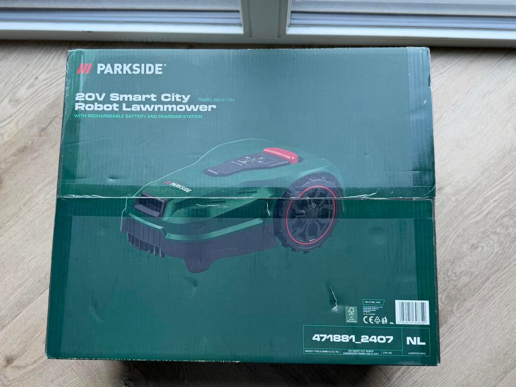 Parkside 20V Smart City Robot Grasmaaier - Nieuw in doos, Tuin en Terras, Grasmaaiers, Ophalen of Verzenden, Nieuw