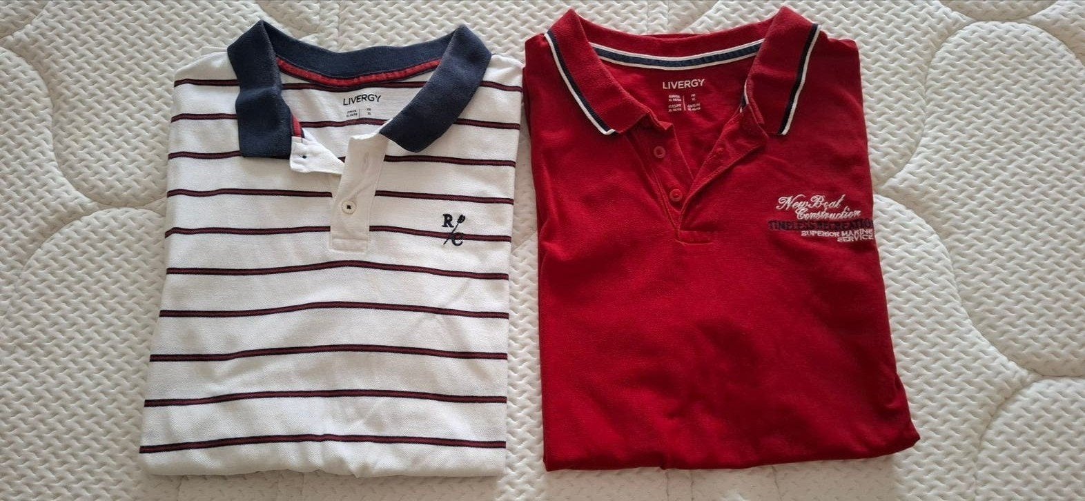 2 heren polos XL, Maat 56/58 (XL), Ophalen of Verzenden, Gedragen, Livergy