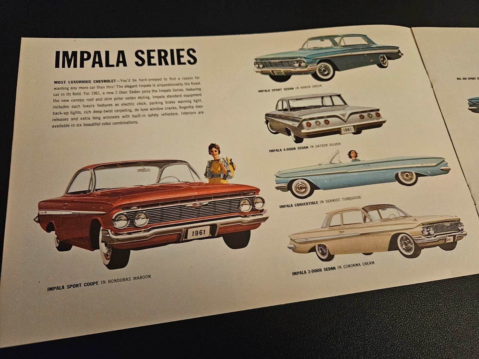 Brochure Chevrolet 1961 USA, Ophalen of Verzenden, Zo goed als nieuw, Chevrolet