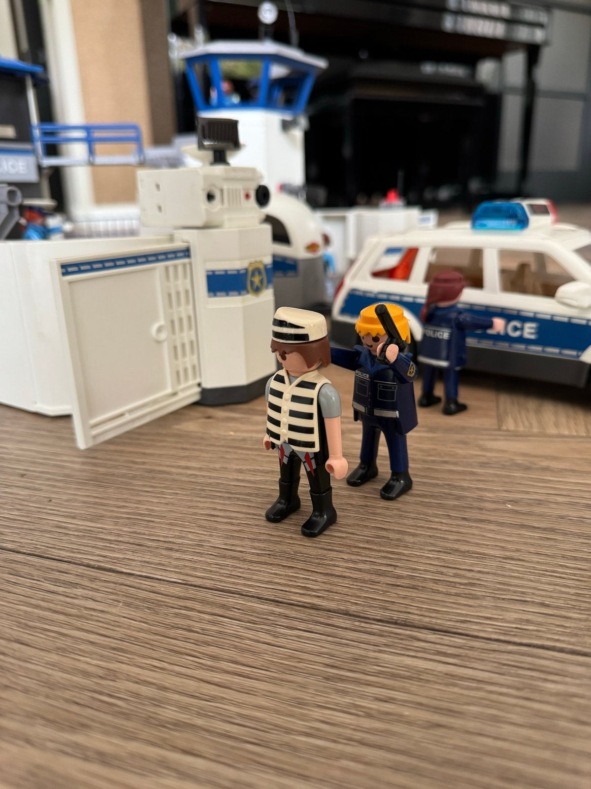 Playmobil Politiebureau met extra auto en paardenwagen, Kinderen en Baby's, Speelgoed | Overig, Gebruikt, Jongen of Meisje, Ophalen