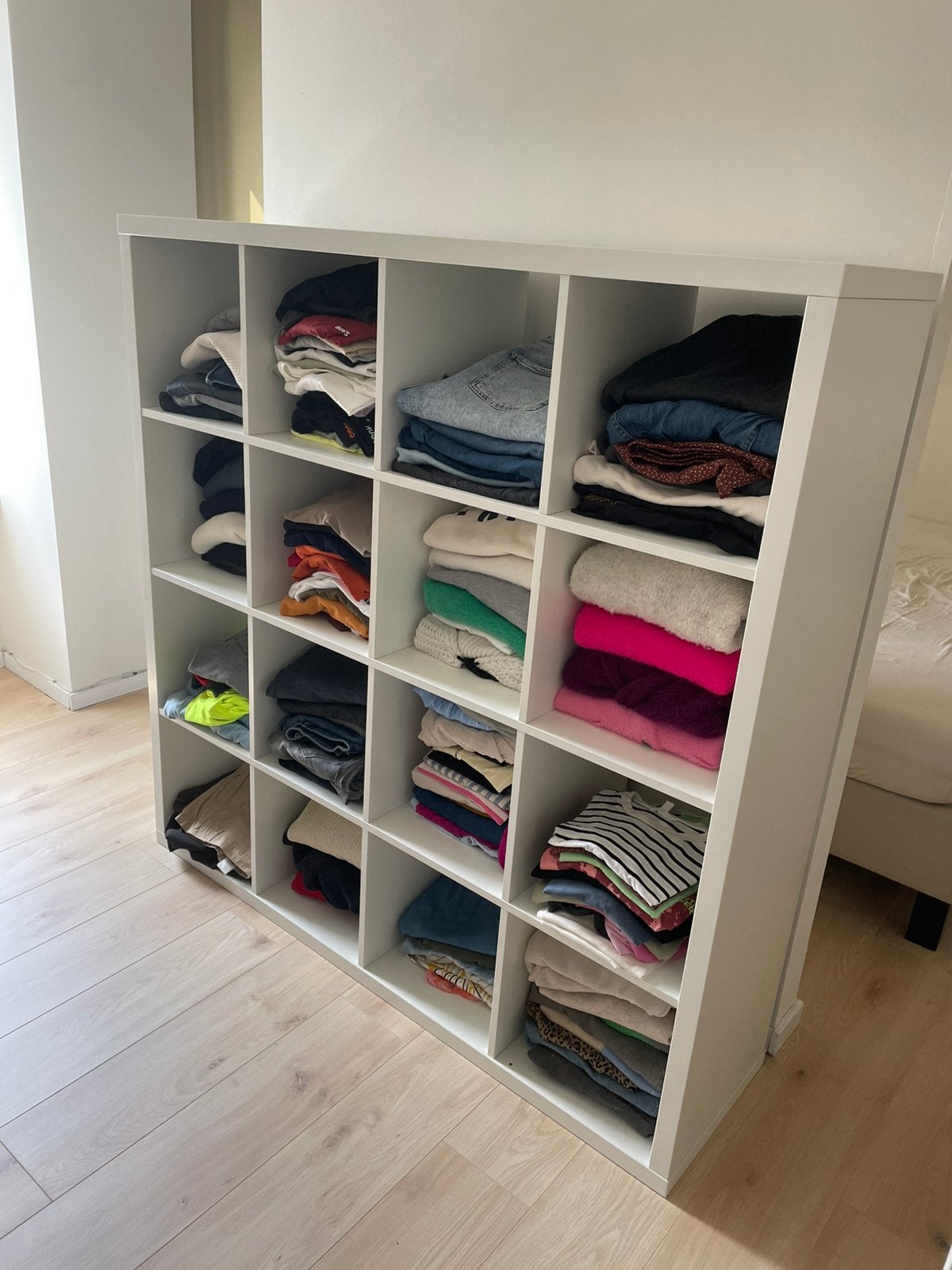 Ikea Kallax vakkenkast wit, Ophalen, Gebruikt, 100 tot 150 cm, Minder dan 150 cm