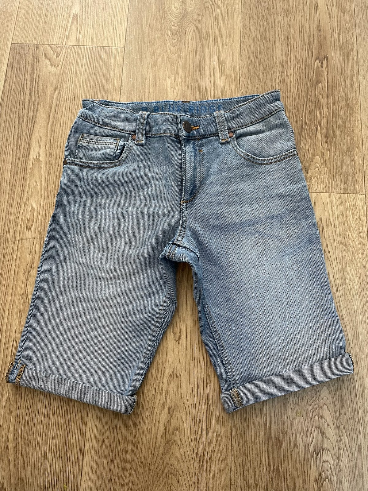 Licht blauwe jeans short maat 152, Ophalen of Verzenden, Zo goed als nieuw, Jongen, Broek