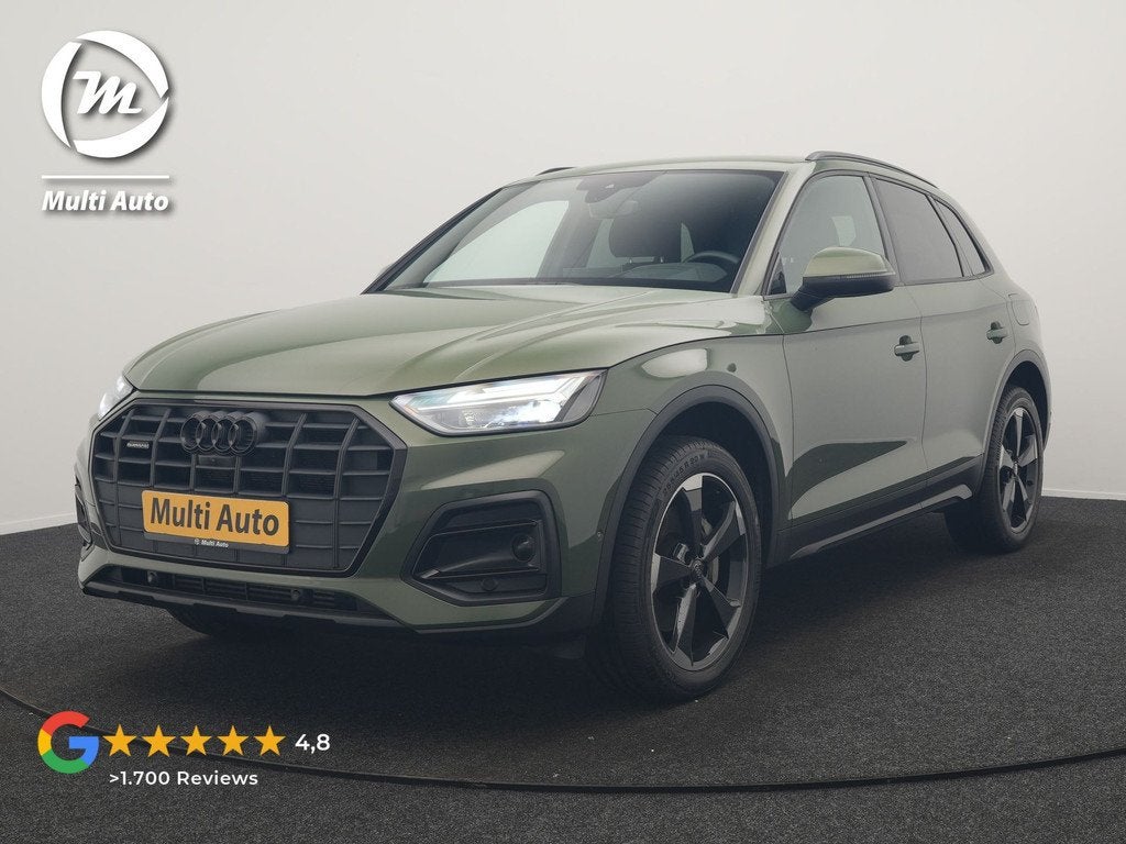 Audi Q5 50 TFSI e Pro Line PHEV 300pk Dealer O.H. | Trekhaak, Auto's, Audi, Automaat, Stof, Gebruikt, Zwart