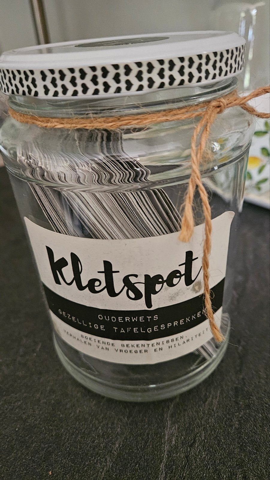 Kletspot - Gezellige tafelgesprekken, Ophalen of Verzenden, Gebruikt