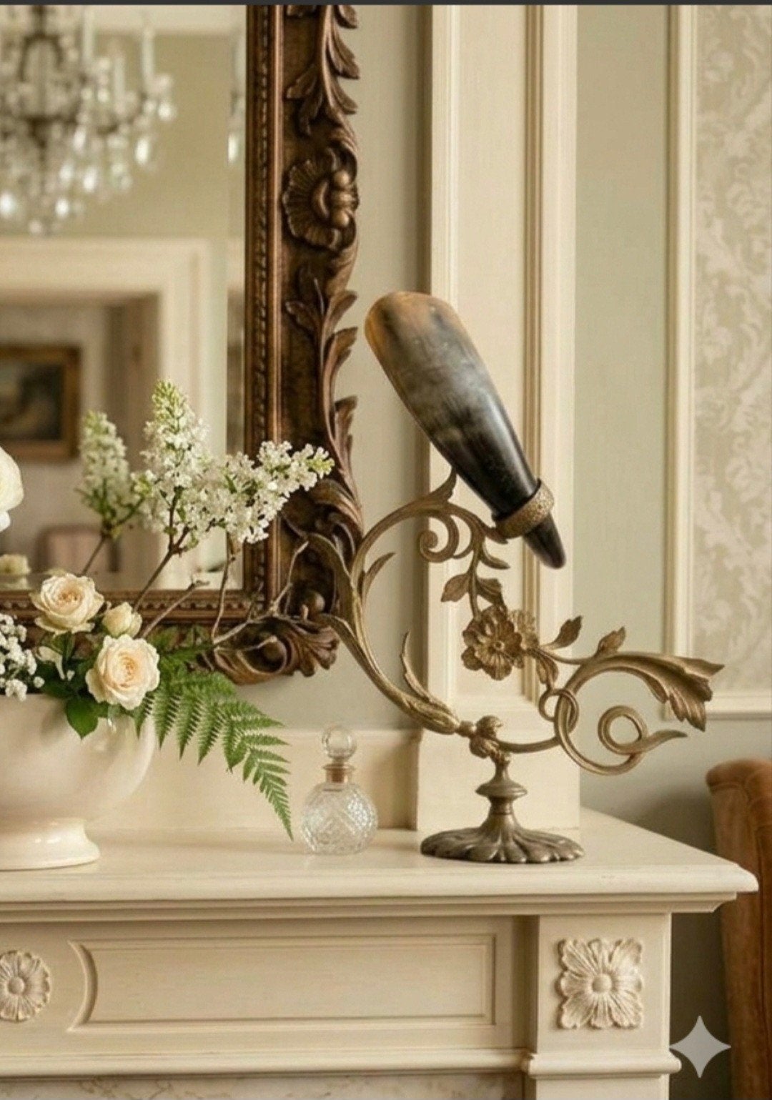 Uniek paar antieke standaarden/ornamenten Rococo stijl, Ophalen of Verzenden