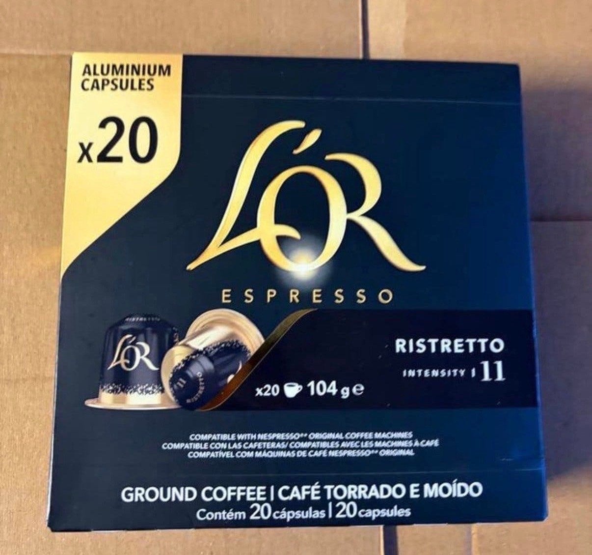 Partij L'OR Espresso Ristretto Capsules x20, Ophalen of Verzenden