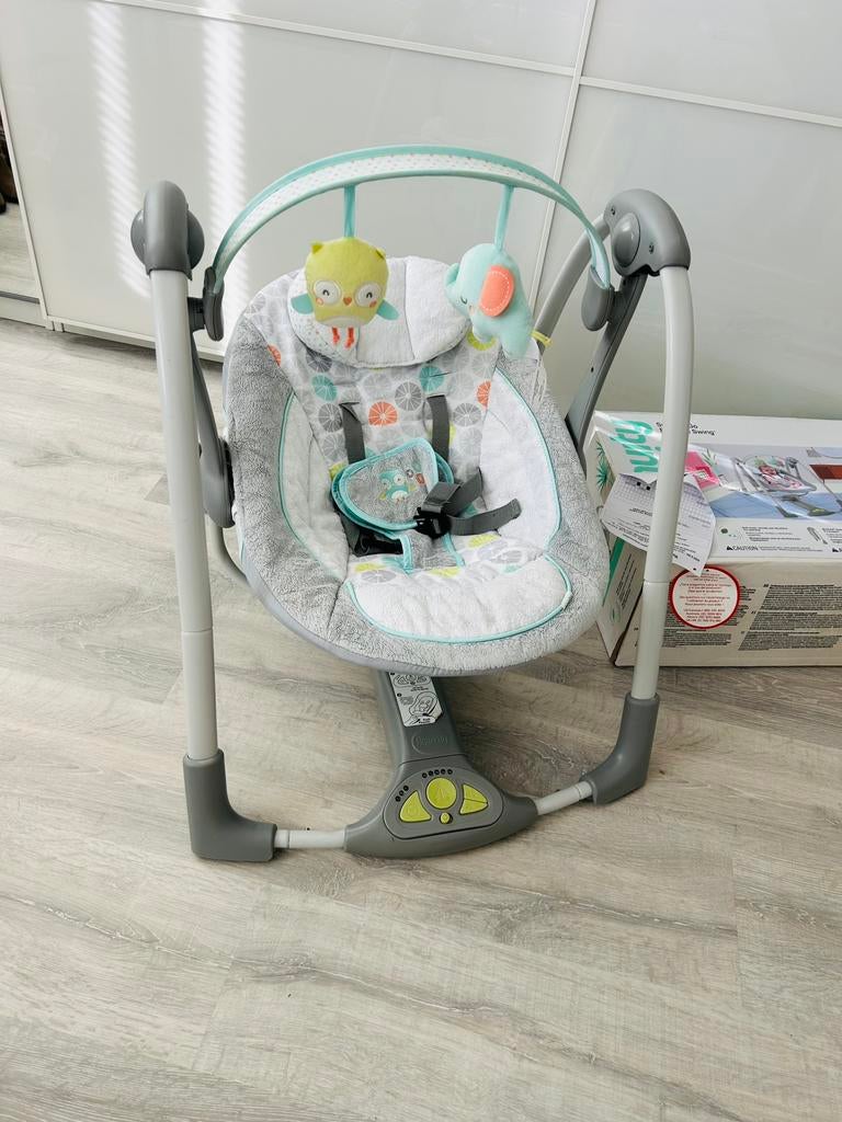 Wipstoel Ingenuity: Swing 'n Go Portable Swing- Hugs & Spots, Ophalen, Zo goed als nieuw