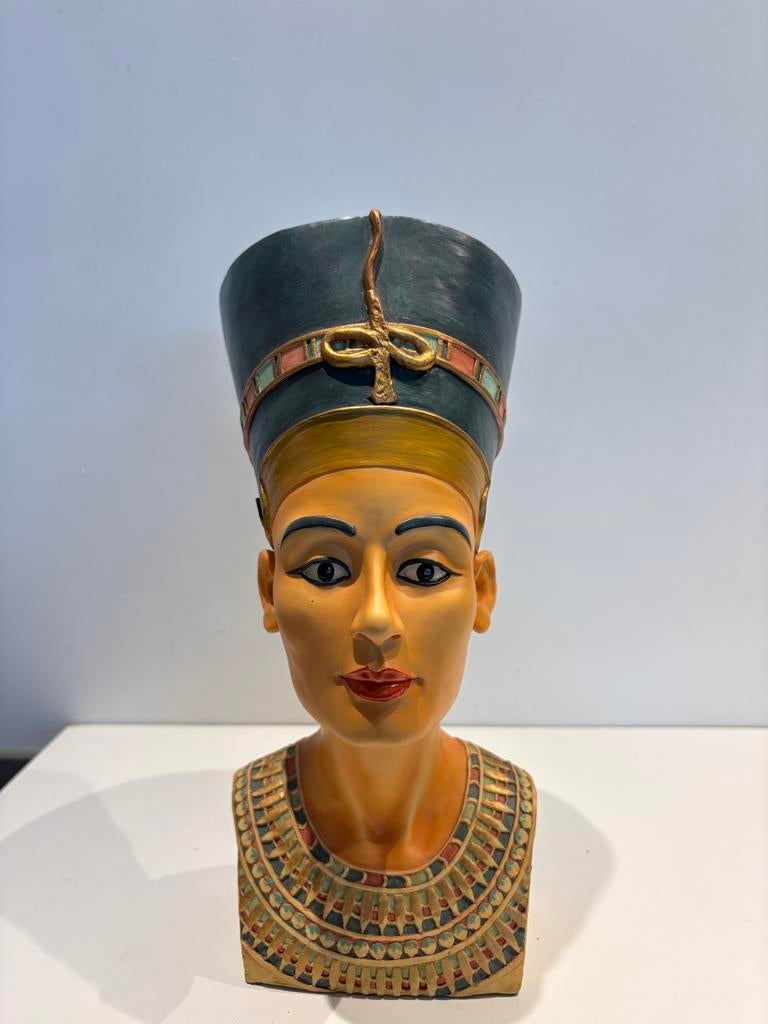 Prachtig Nefertiti Hoofdbeeld - 30 cm hoog, Verzamelen, Beelden en Beeldjes, Ophalen of Verzenden, Gebruikt, Mens