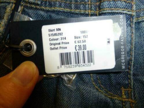 McGregor nieuw spijker rokje denim blauw mt 152 nr 29084, McGregor, Meisje, ., Nieuw