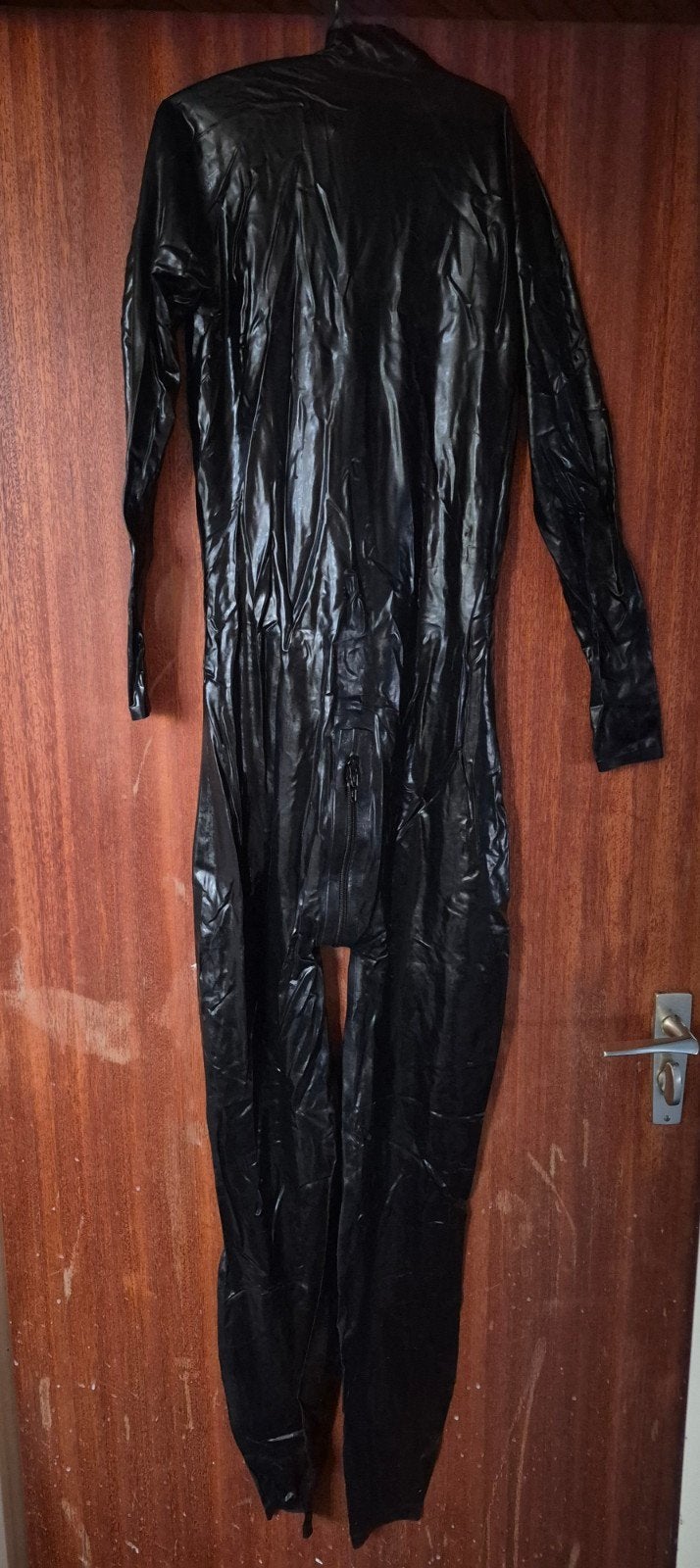latex catsuit M, Verzenden, Maat 38/40 (M), Zwart