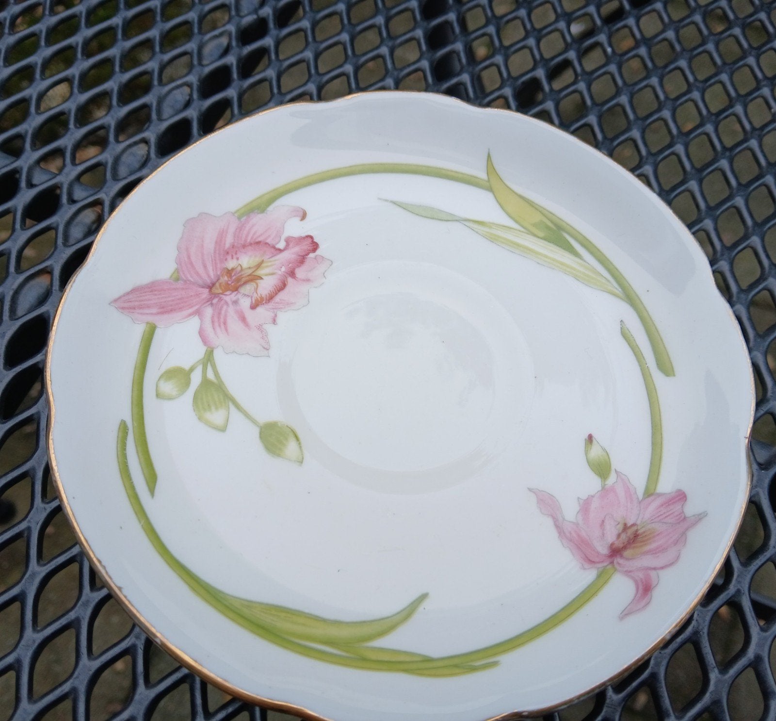 Royal Castle Bone China Schotel met Roze Bloemen, Ophalen of Verzenden