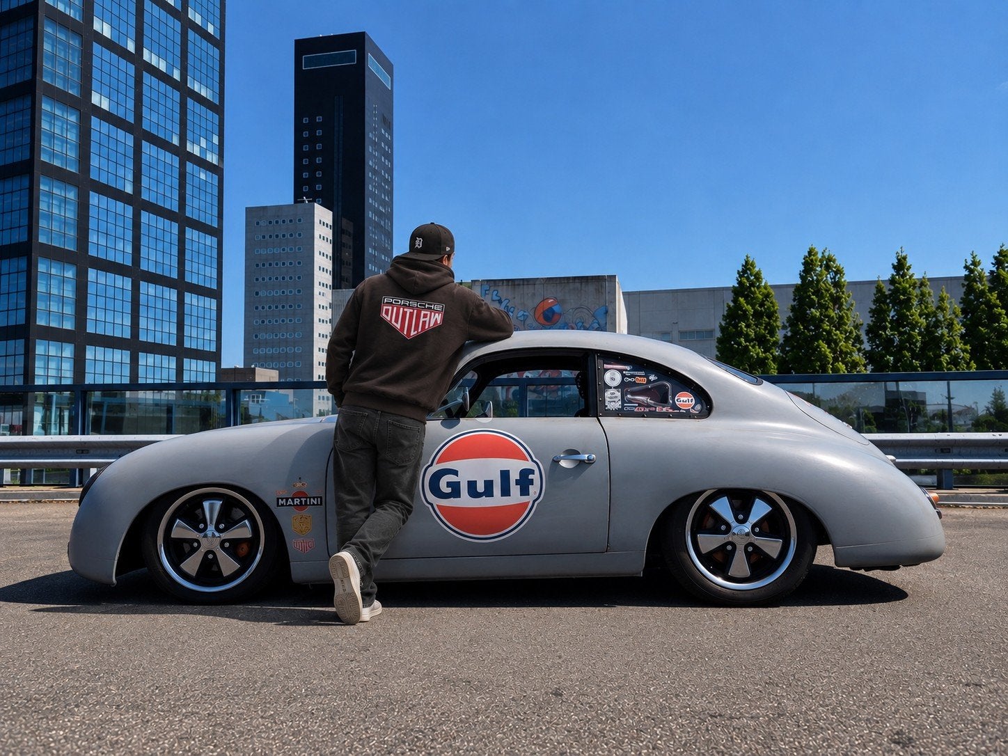 Outlaw porsche Hoodie XL, Ophalen of Verzenden, Nieuw, Maat 56/58 (XL), Bruin