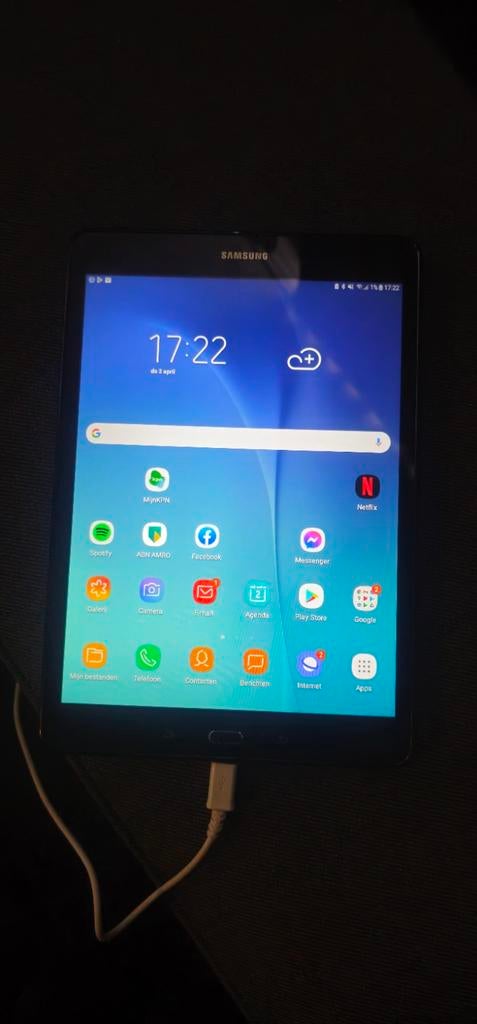 Samsung Galaxy Tab A 9.7 (SM-T555) met Book Cover, Computers en Software, Android Tablets, Zo goed als nieuw, Wi-Fi en Mobiel internet