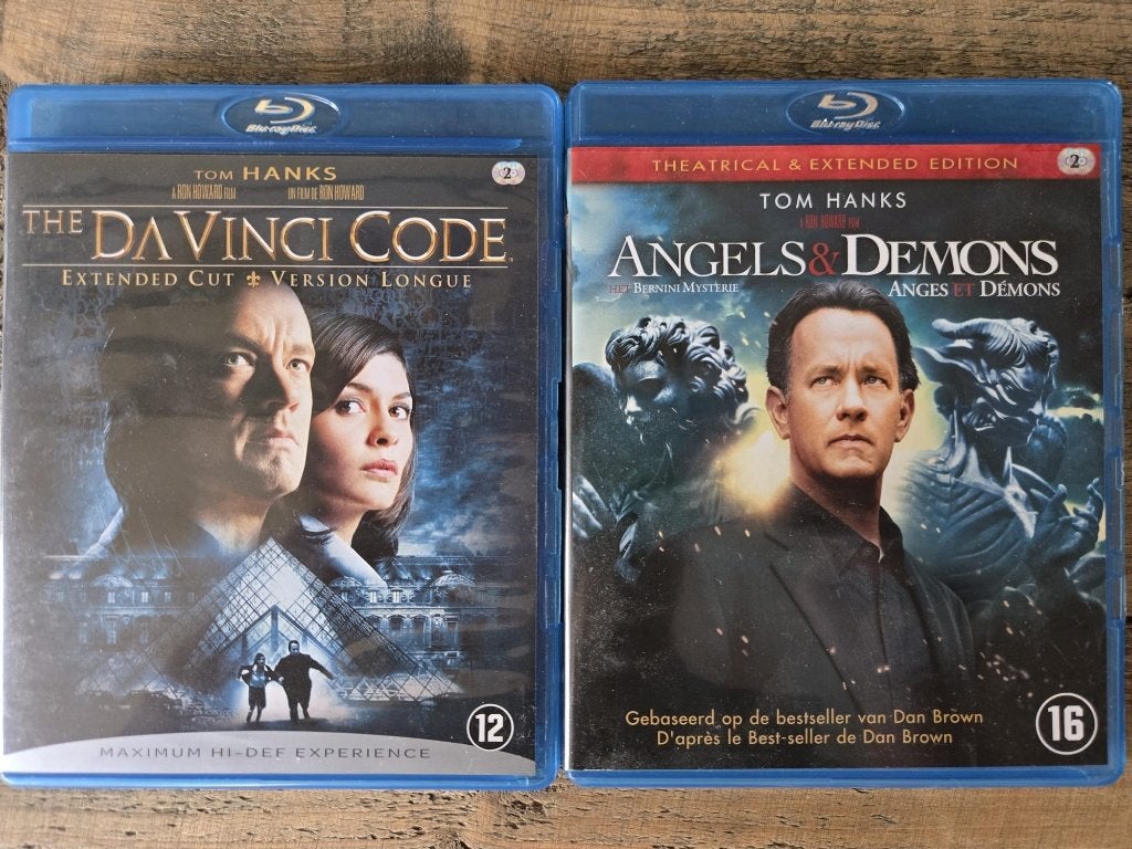 The Da Vinci Code en Angels & Demons Blu-Ray discs, Nederlands, Film, Ophalen of Verzenden, Zo goed als nieuw