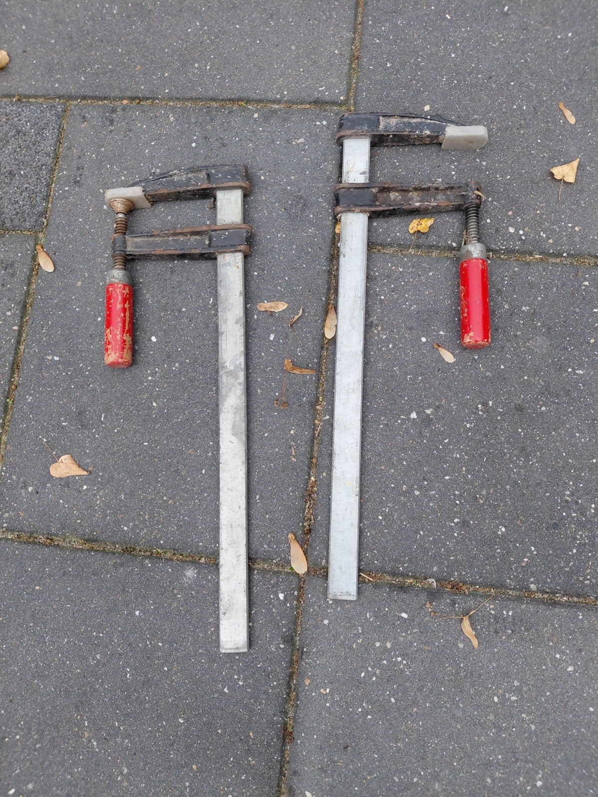Twee lijm/houtklemmen 60 cm., Ophalen, Gebruikt