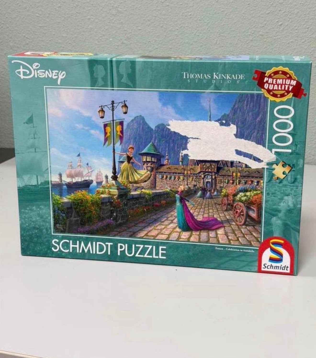 Schmidt 58042 Disney Frozen Celebration in Arendelle puzzel, Ophalen of Verzenden, 500 t/m 1500 stukjes, Nieuw, Legpuzzel