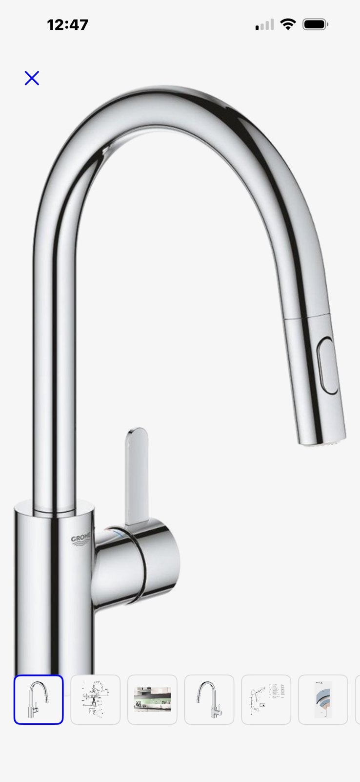 GROHE Eurosmart Cosmopolitan Keukenkraan 31482003 nieuw, Grohe, Ophalen of Verzenden, Overige materialen, Nieuw