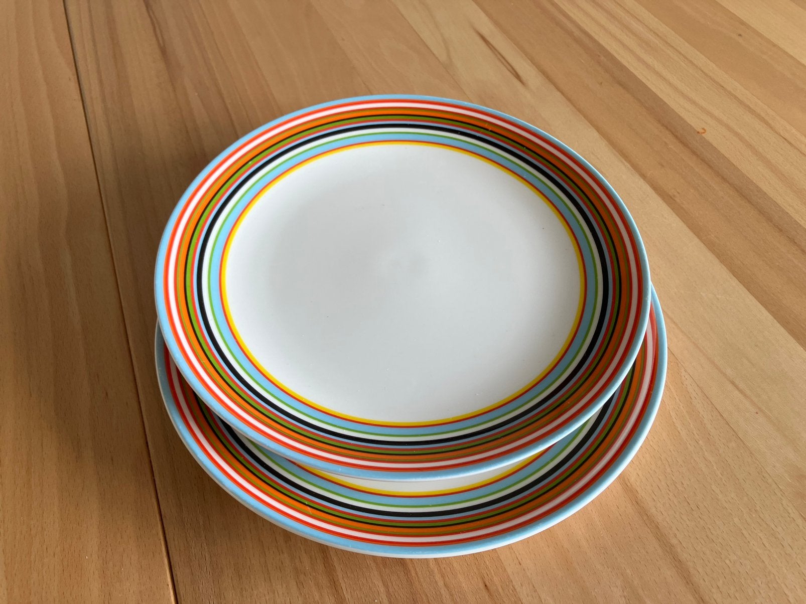 Iittala Origo ontbijtborden, Huis en Inrichting, Ophalen of Verzenden, Zo goed als nieuw, Bord(en), Overige stijlen