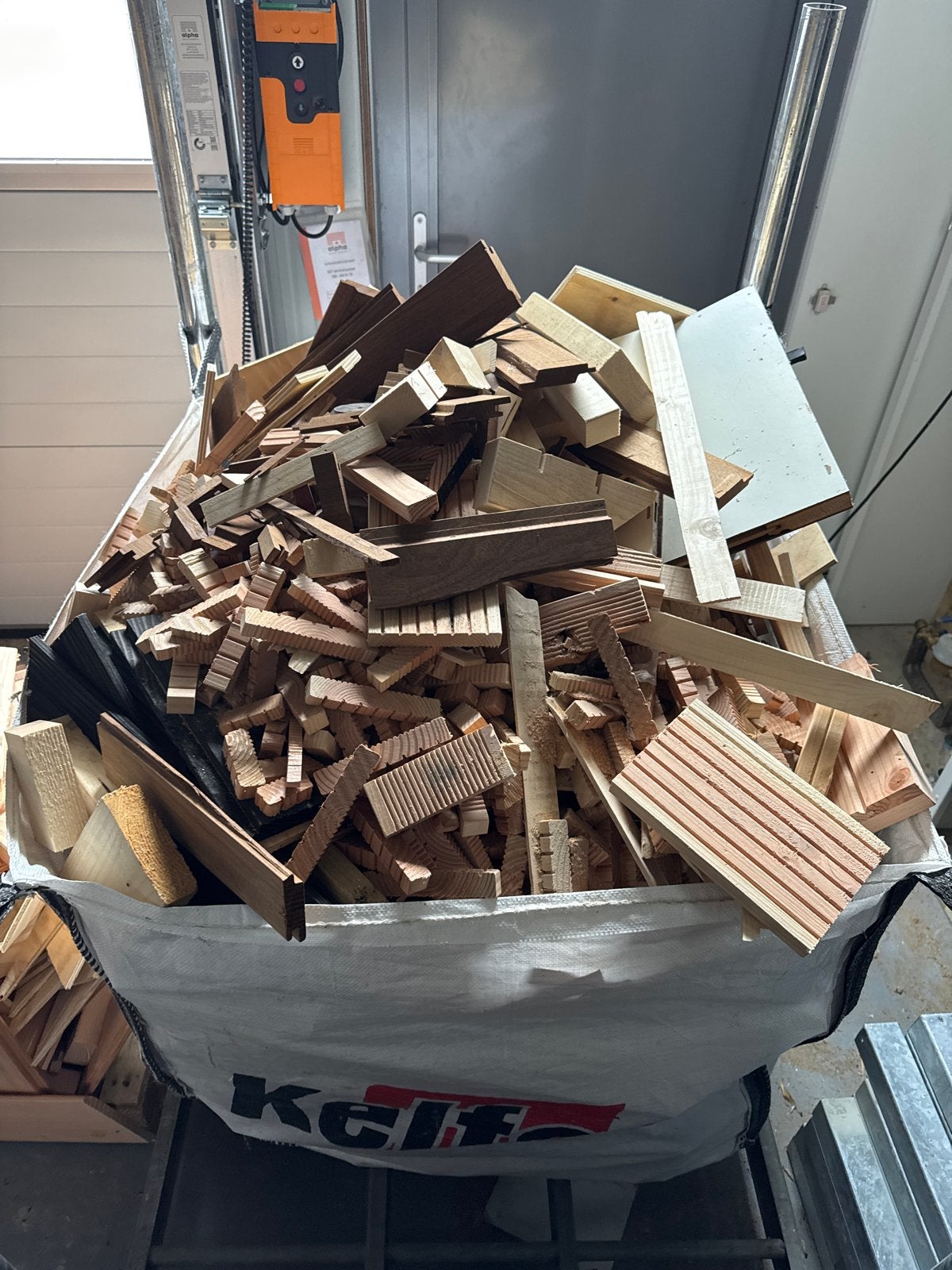 Bigbag 1m³ kachelhout - Diverse houtsoorten, Minder dan 3 m³, Ophalen, Overige houtsoorten, Blokken
