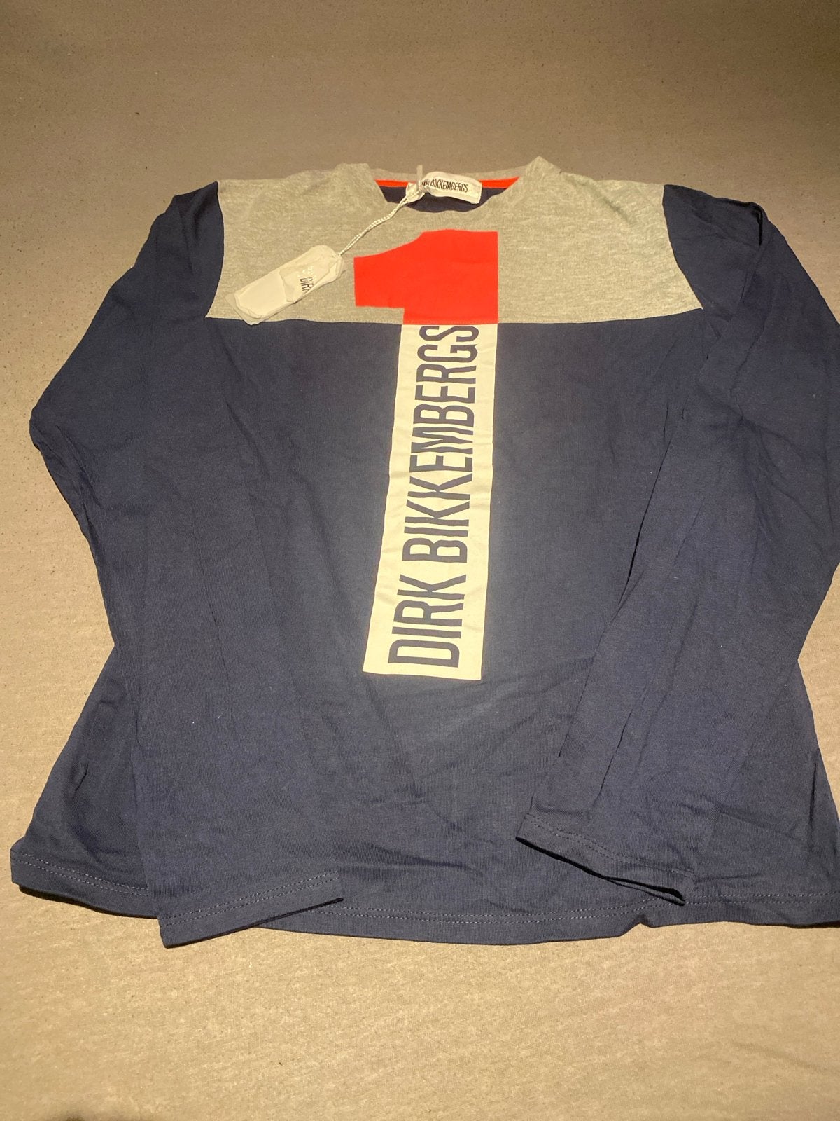 Dirk Bikkembergs shirt 14 jaar donkerblauw origineel, Ophalen of Verzenden, Nieuw, Jongen, Shirt of Longsleeve