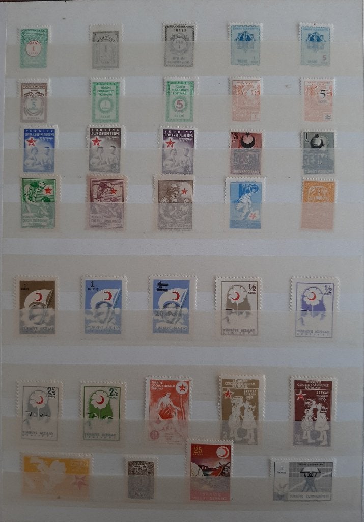 1 Kaart Postzegels Turkije Postfris, Ophalen, Overige landen, Postfris
