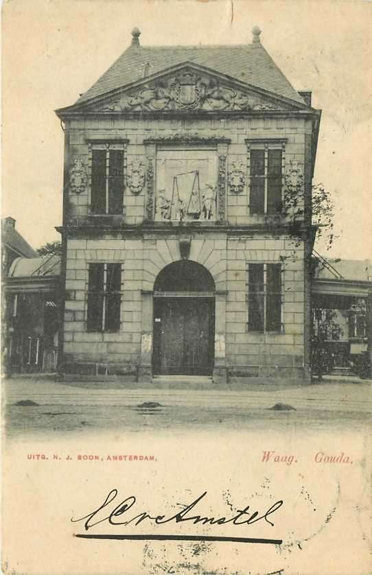 300-334-029 Gouda Waag, Verzenden, Voor 1920, Zuid-Holland