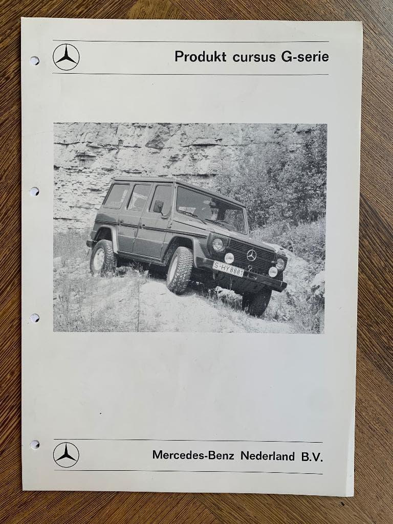 Nederlands intern cursus"boek" Mercedes-Benz G-klasse 1990, Nieuw, Mercedes-Benz, Mercedes, Ophalen of Verzenden