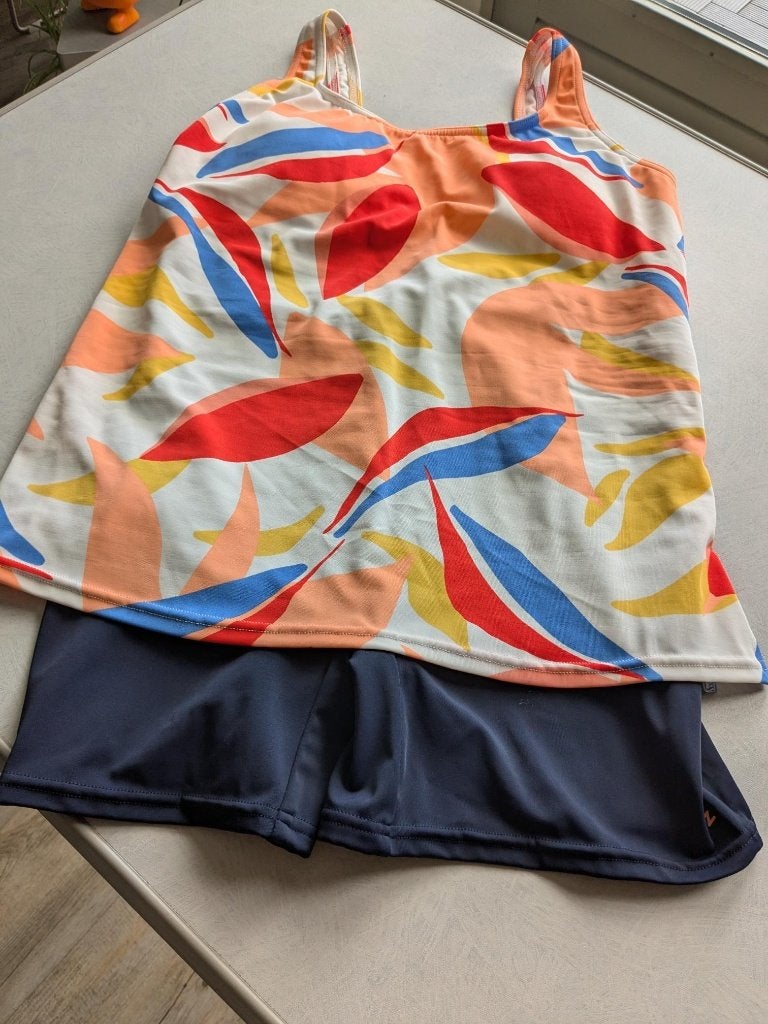 Badpak Decathlon  Nabaiji Tankini effect maat M/L, Overige kleuren, Badpak, Ophalen of Verzenden, Zo goed als nieuw
