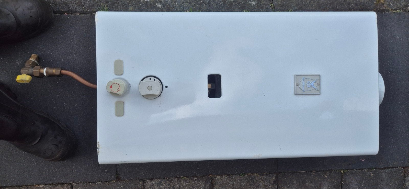 Vaillant MAG 250/7 TZ A 25 Geiser op aardgas, Doe-het-zelf en Verbouw, Geisers en Boilers, Ophalen, Gebruikt, Aardgas, Geiser