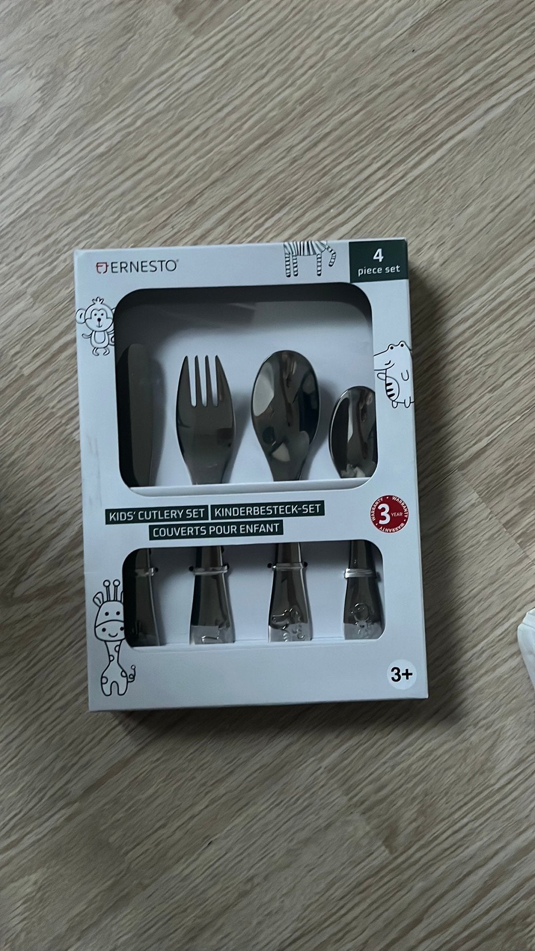Kinderbestekje van Ernesto, nieuw in doos, Ophalen of Verzenden, Nieuw
