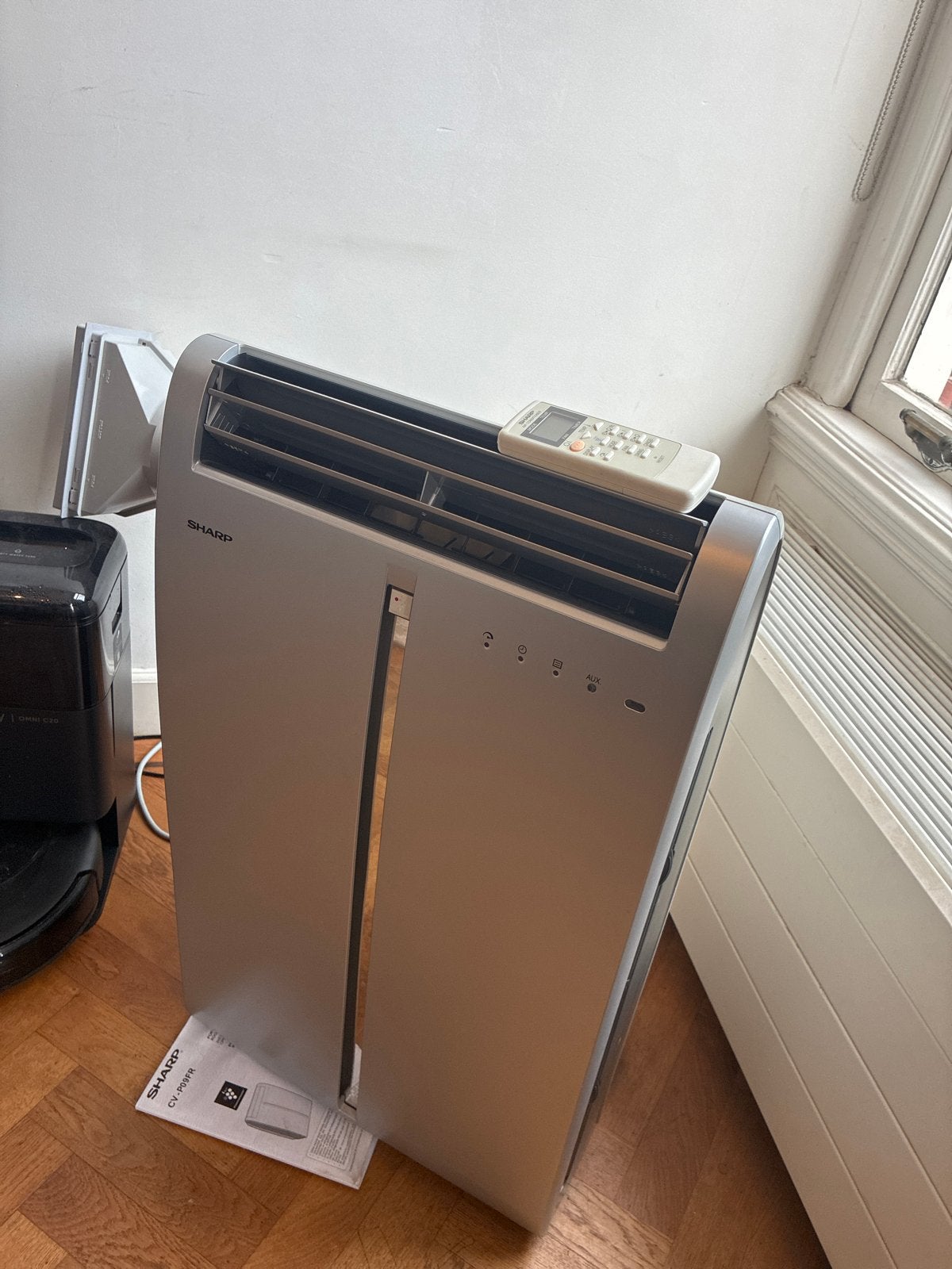 Sharp Mobiele Airco - Compleet (mist 1 wieltje), Witgoed en Apparatuur, Airco's, Gebruikt, Minder dan 60 m³, 3 snelheden of meer