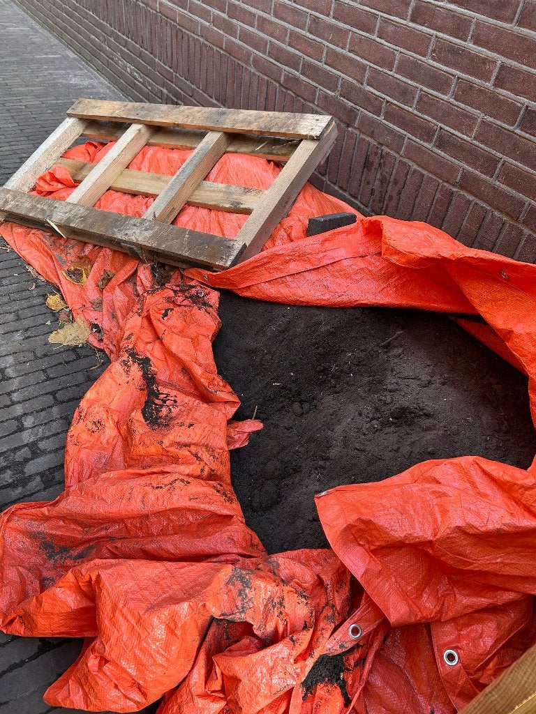 Zwart zand, Tuin en Terras, Zand, Ophalen, Gebruikt, Overige typen
