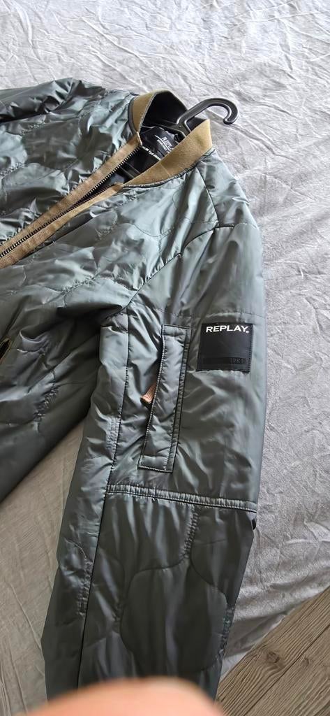 Replay bomber jas, Ophalen of Verzenden, Zo goed als nieuw, Groen