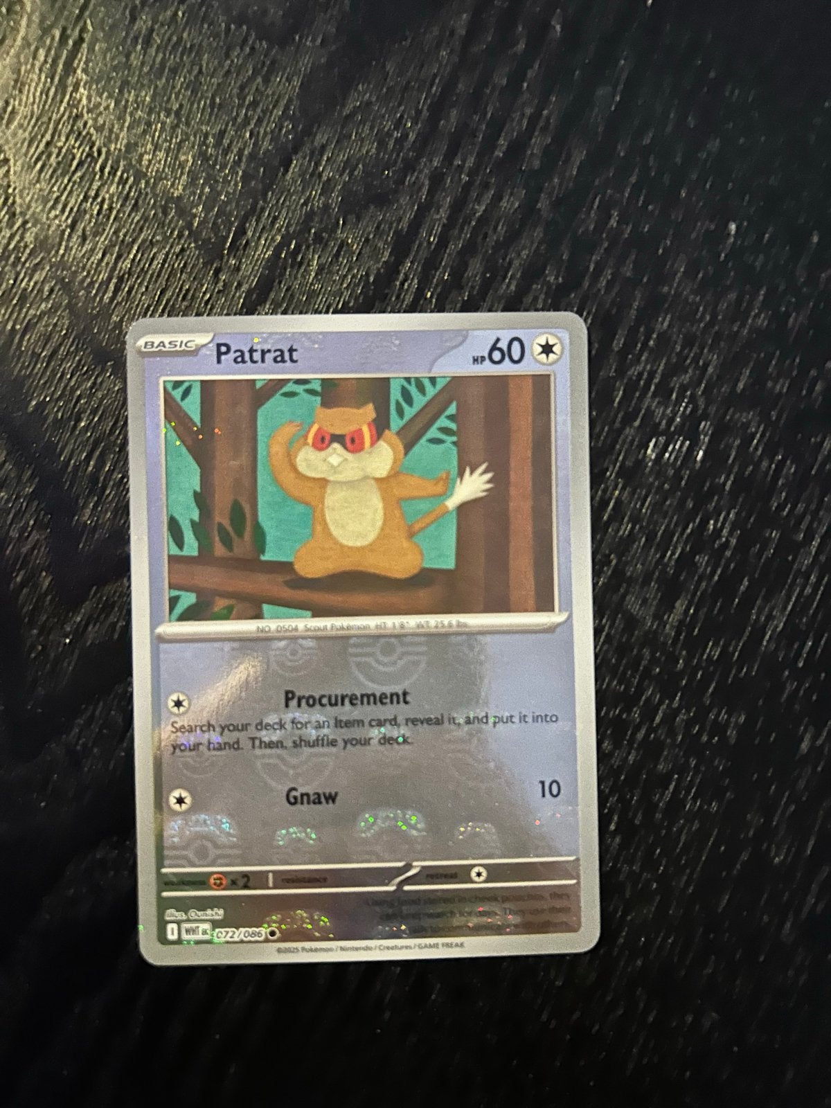 Patrat (xWHT 072) White Flare: Additionals Pokémon Kaart, Ophalen of Verzenden, Zo goed als nieuw, Losse kaart, Foil