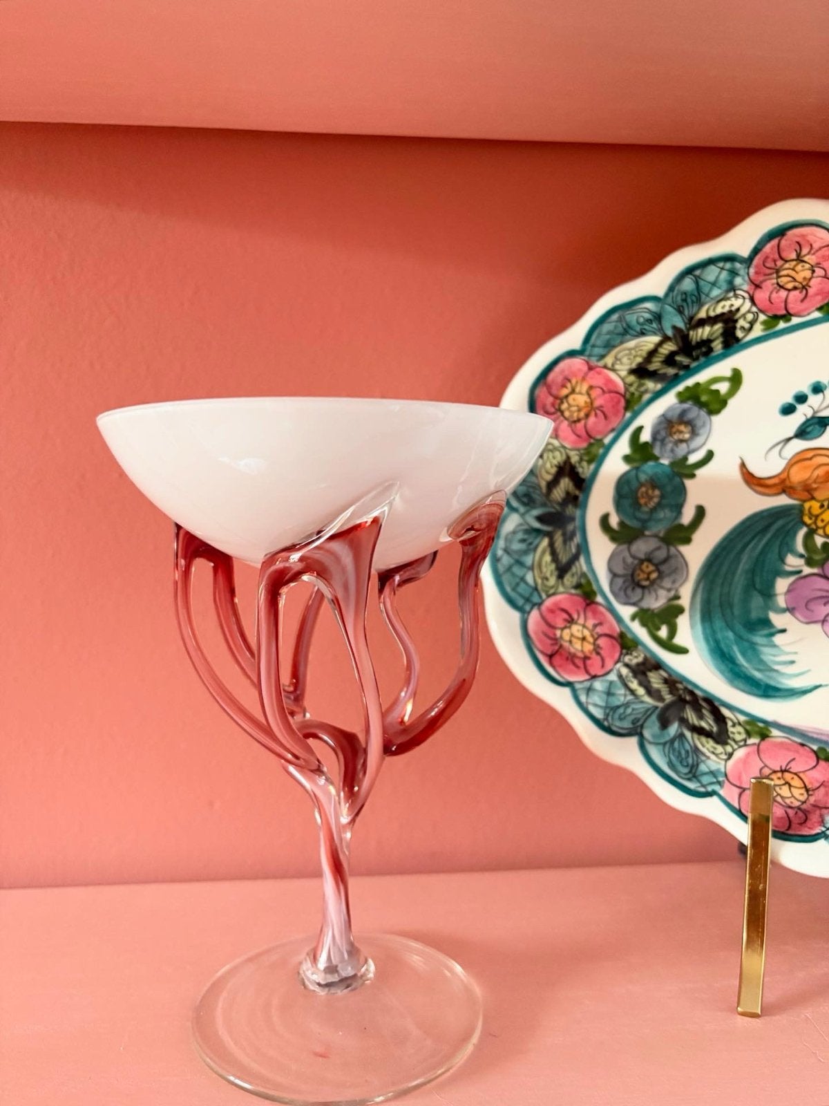 Jozefina Krosno "Jellyfish" Kelkglas - Handgeblazen Glas, Ophalen