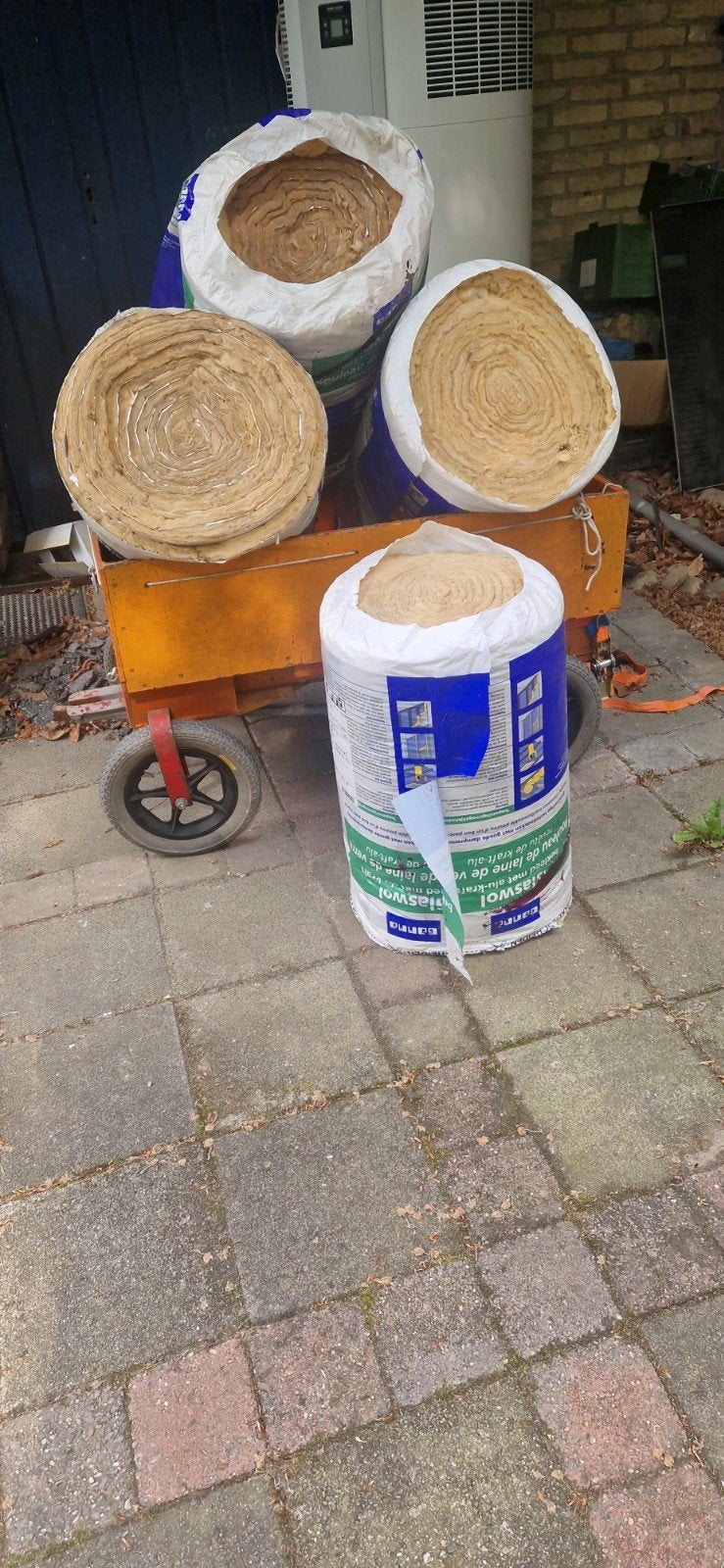 4 Rol glaswol 8cm dik nog in verpakking isolatie, 10 tot 15 m², Nieuw, Ophalen of Verzenden, 8 tot 12 cm