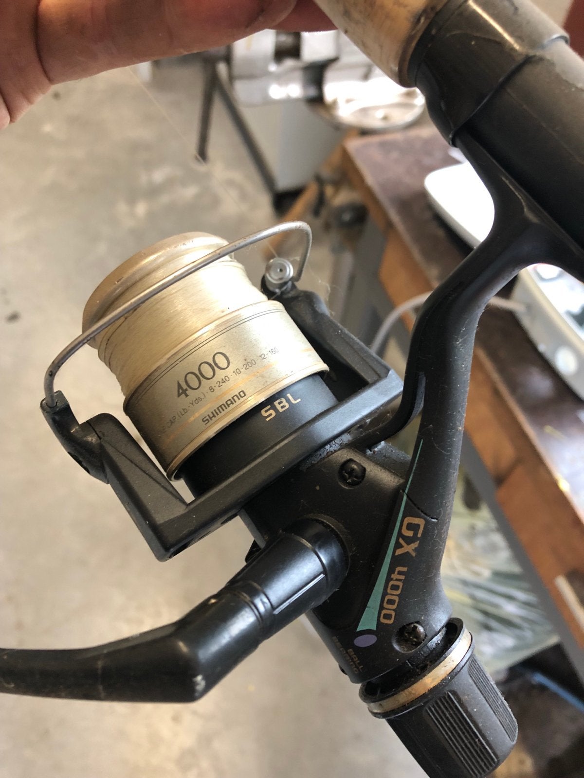 Shimano Spinning Hengel 240cm met GX4000 Molen - Z.G.A.N., Ophalen, Zo goed als nieuw, Complete hengel