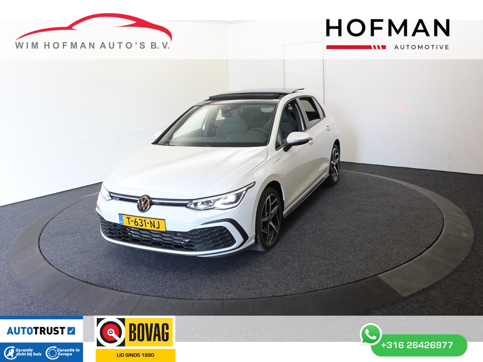Volkswagen Golf 1.4 GTE 245Pk SOH 93% Trekh Panodak Camera S, Auto's, Stof, Gebruikt, 4 cilinders, Met garantie (alle)