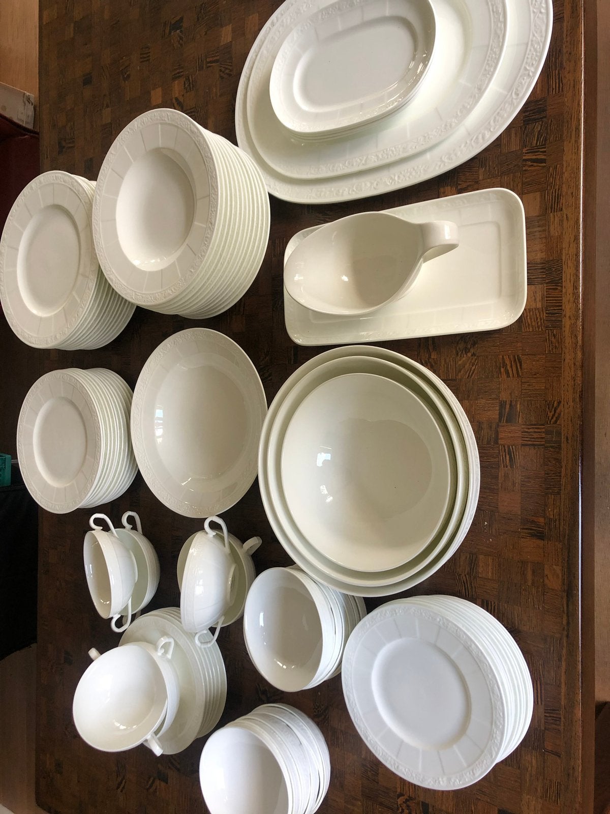 Servies Villeroy & Boch cameo weiss, Ophalen, Zo goed als nieuw, Villeroy & Boch, Klassiek