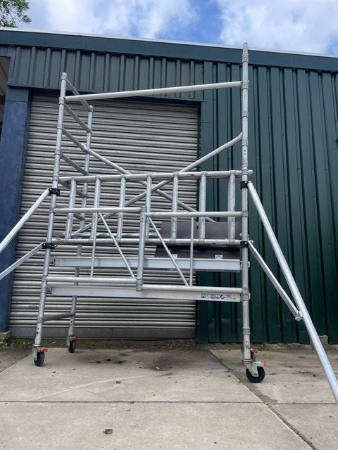 Rolsteiger smal model., Ophalen, Gebruikt, Rolsteiger of Kamersteiger, 5 meter of hoger