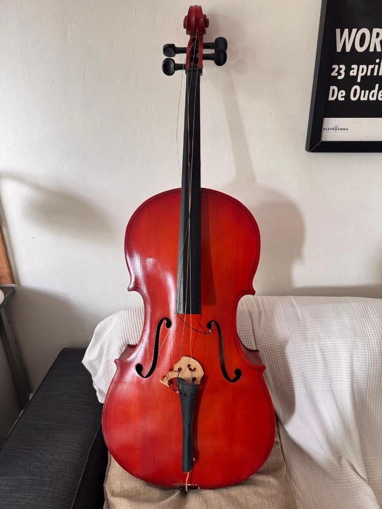 3/4 cello voor student, Muziek en Instrumenten, Strijkinstrumenten | Cello's, Ophalen, Gebruikt, 3/4-cello, Met koffer