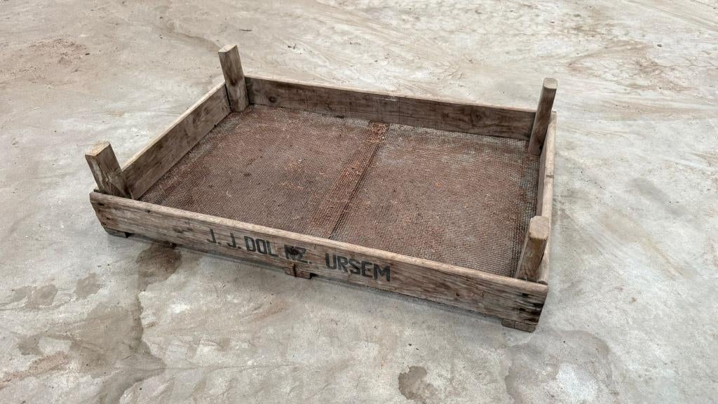vintage oude houten groente en fruit kistjes partij, Ophalen, Gebruikt