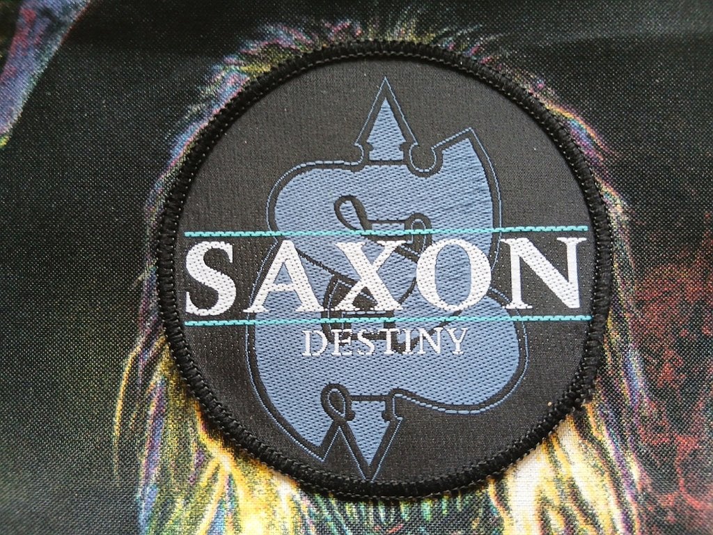 Saxon SALE leuke 1990 Destiny vintage patch 3, Ophalen of Verzenden, Nieuw, Kleding