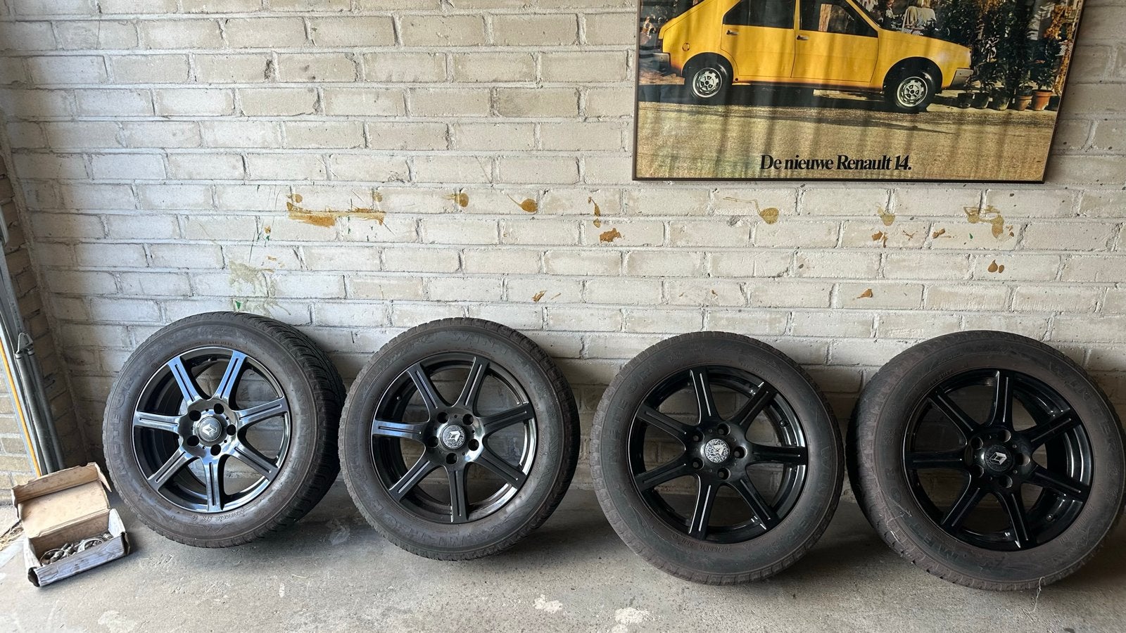 16” zwarte lichtmetalen velgen - MOETEN ZO SNEL MOGELIJK WEG, Auto-onderdelen, Ophalen, Gebruikt, 16 inch, Banden en Velgen