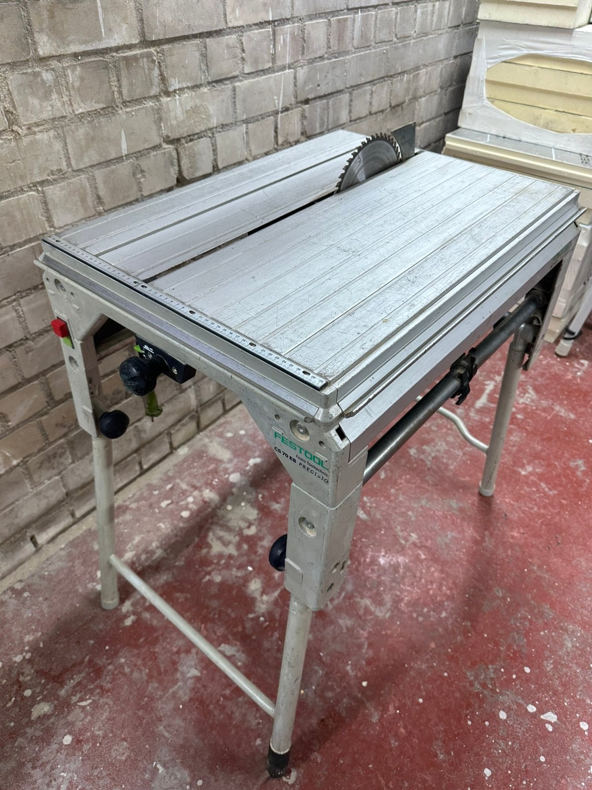 Festool CS70 EB precisio trek zaagtafel, Doe-het-zelf en Verbouw, Ophalen, Cirkelzaag, Zo goed als nieuw, 30 tot 70 mm