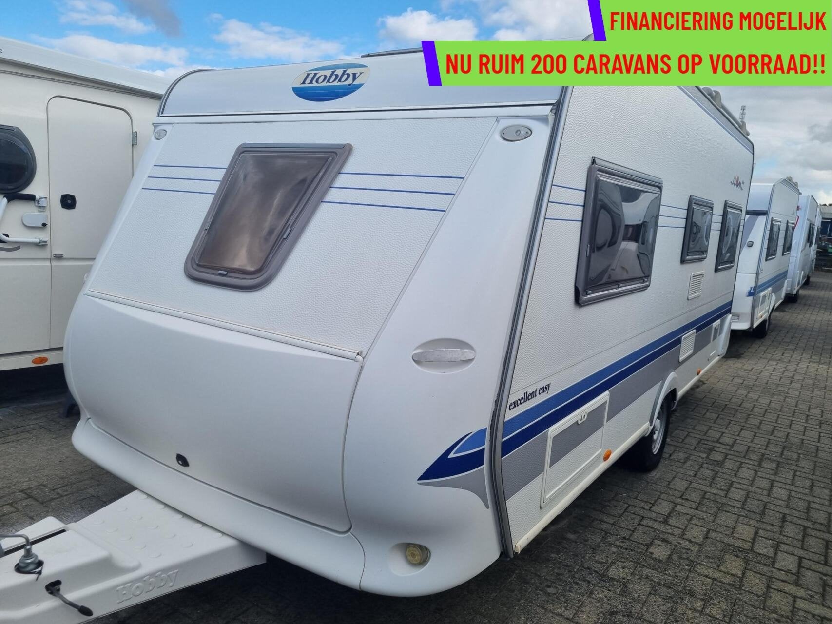 Hobby excellent easy 495 UFE VOORTENT + LUIFEL +AIRCO+DOUCHE, Rondzit, Hobby, Bedrijf, Serviceluik