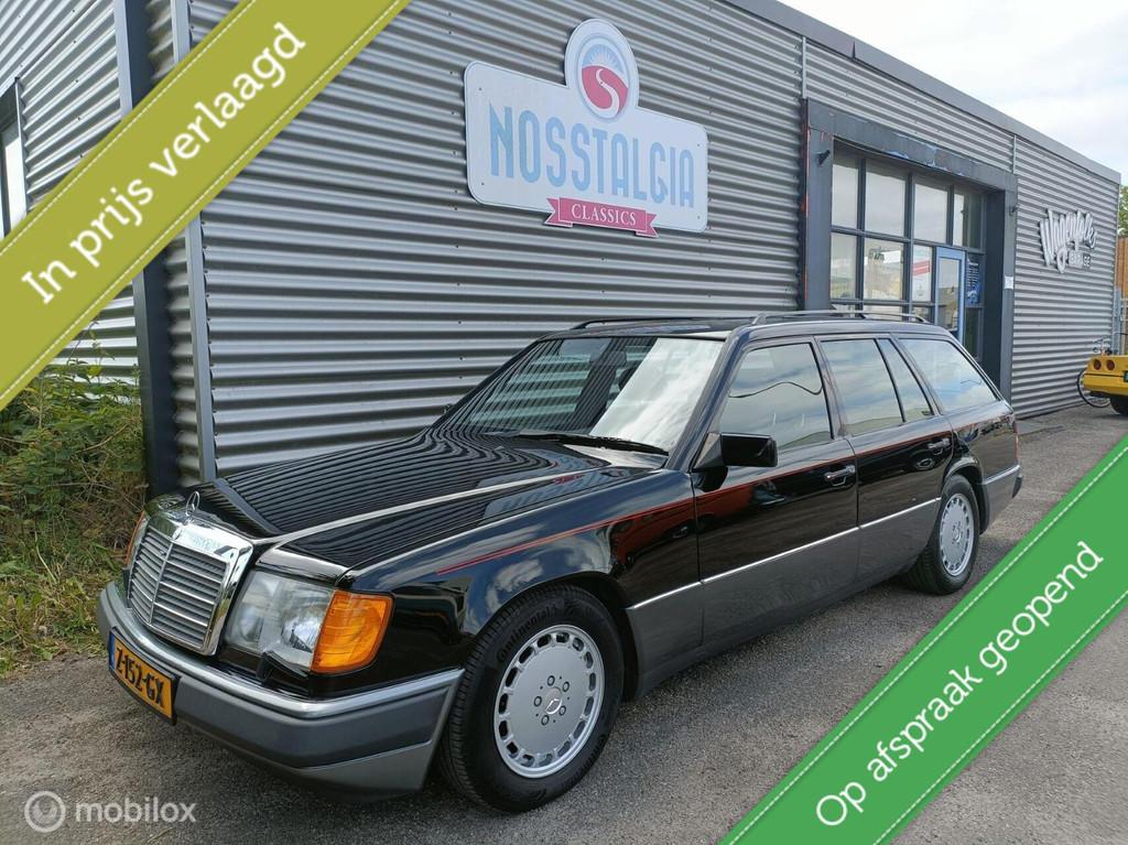7-zits Mercedes Benz S124 Combi 300 TE, Automaat, Achterwielaandrijving, Zwart, 179 pk