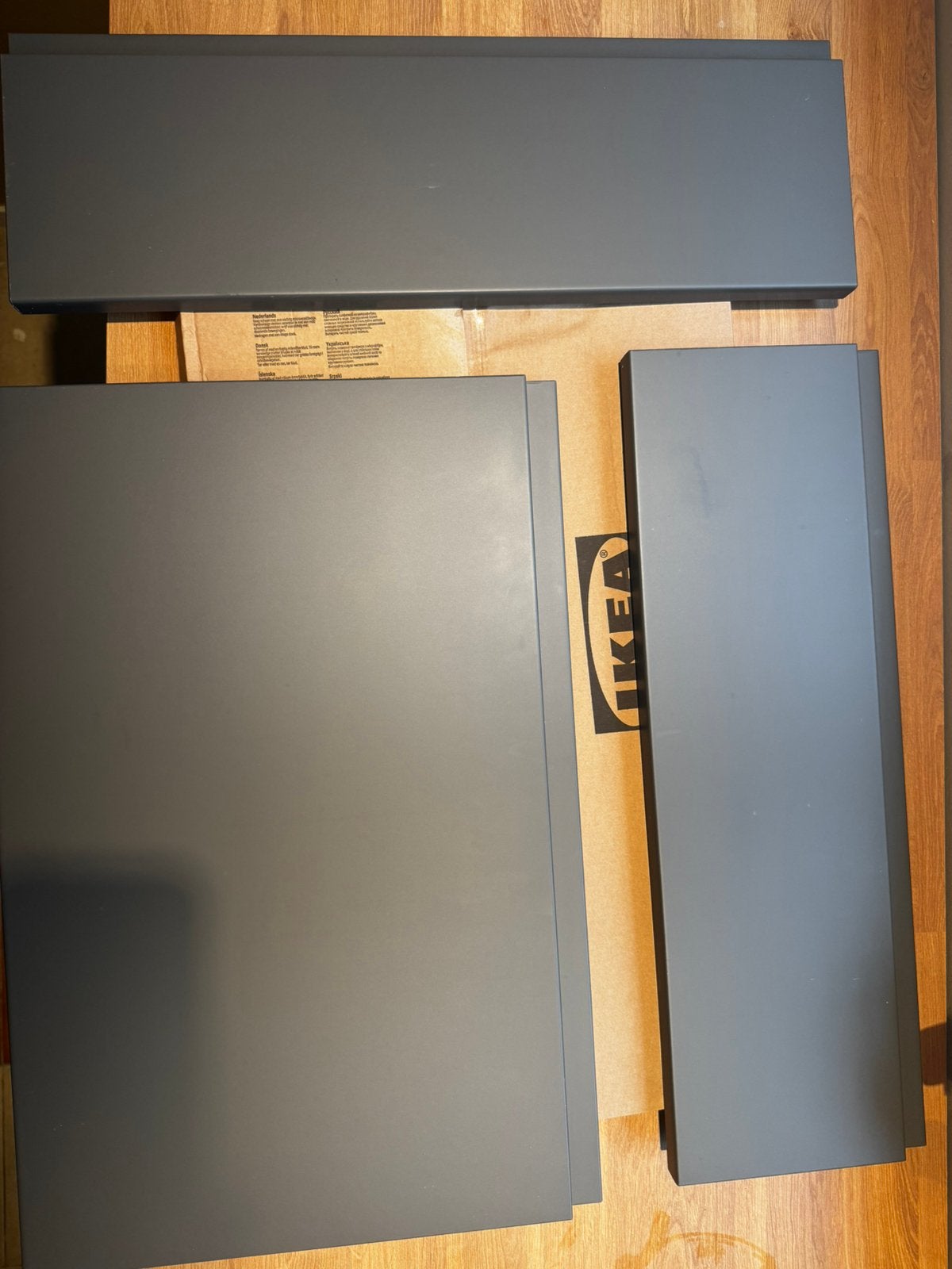Ladefrontjes 3x Ikea Foxtorp grijs - 60 cm breed, Ophalen of Verzenden, Zo goed als nieuw, Grijs, 50 tot 100 cm